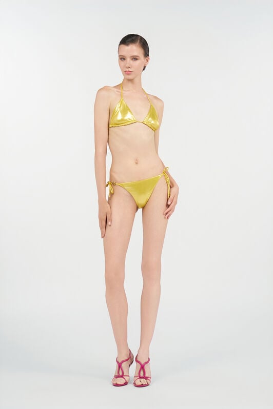 RC Gold Laminated Bikini Bottom LIGHT GOLD WKW013-LL031
