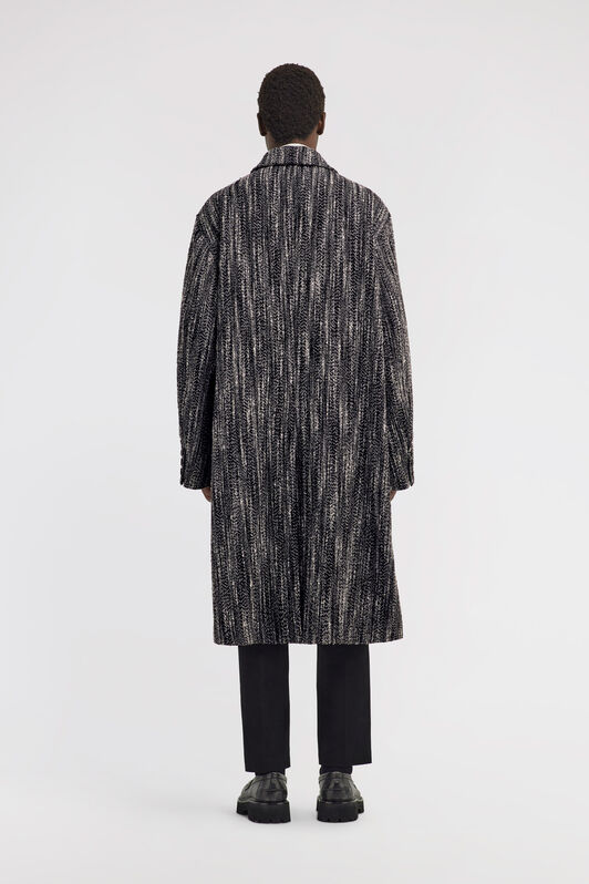 RC Wool Blend Overcoat Black TRT520-TD009