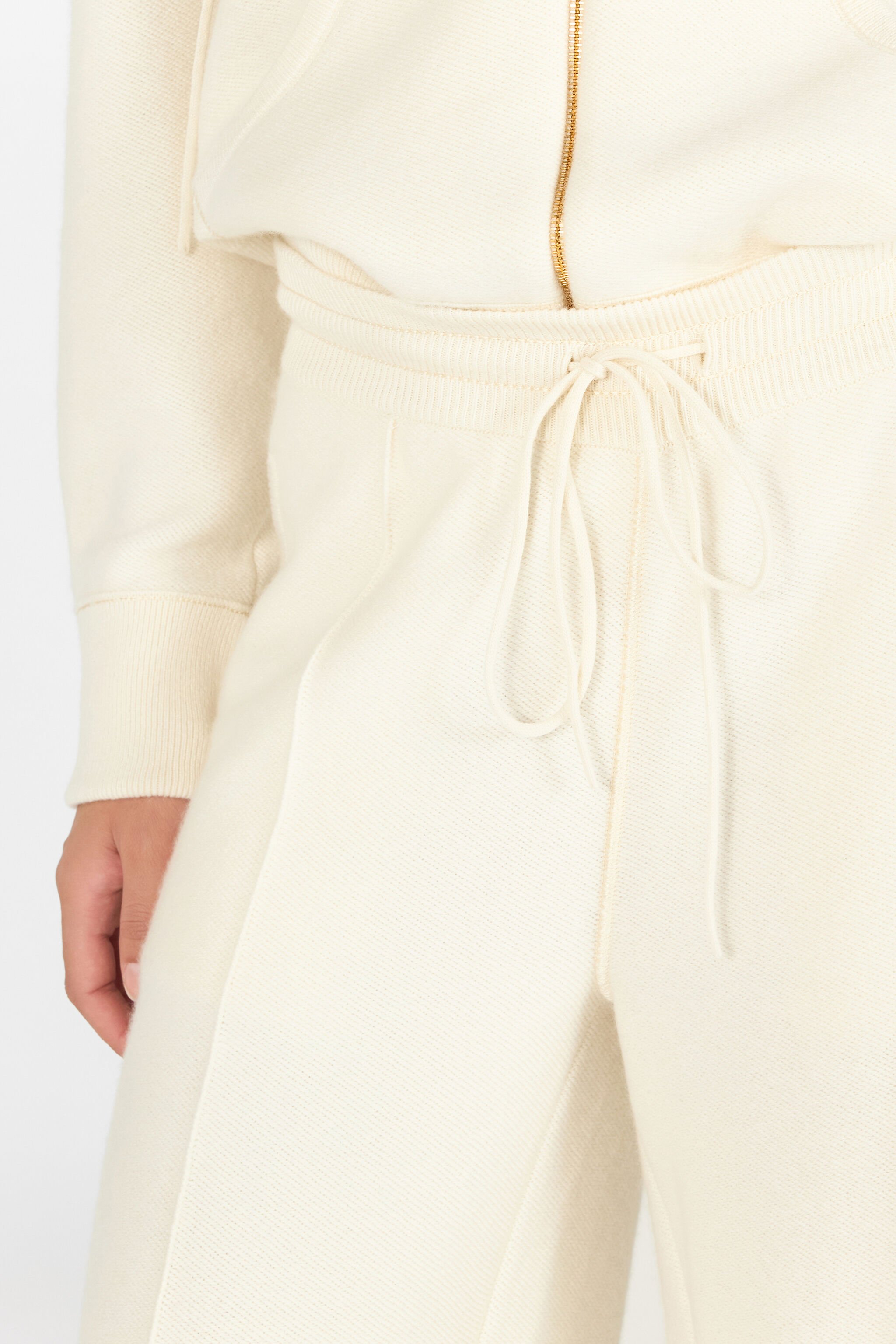 RC Drawstring trousers Ivory TKM200-MA133