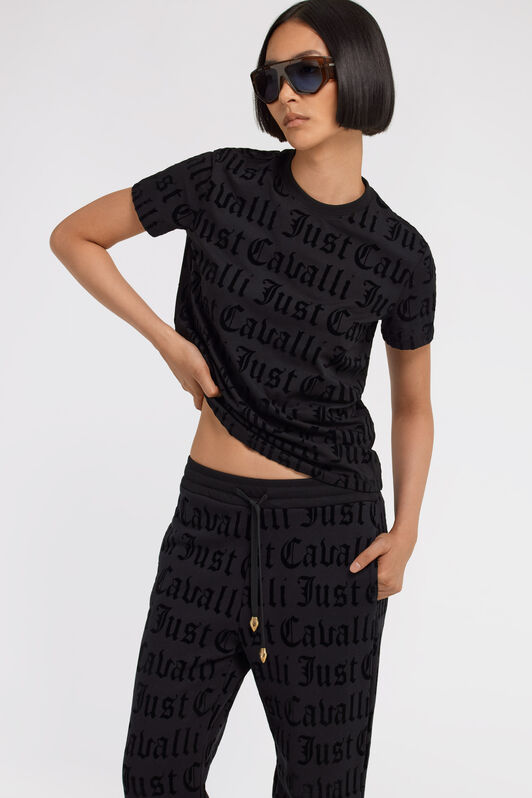 JC T-shirt Just Cavalli Nero TFT095-TF151