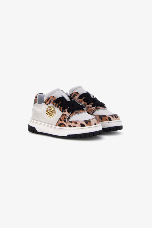 JU RC Sneakers White/Brown SJS01Q-PZJ02