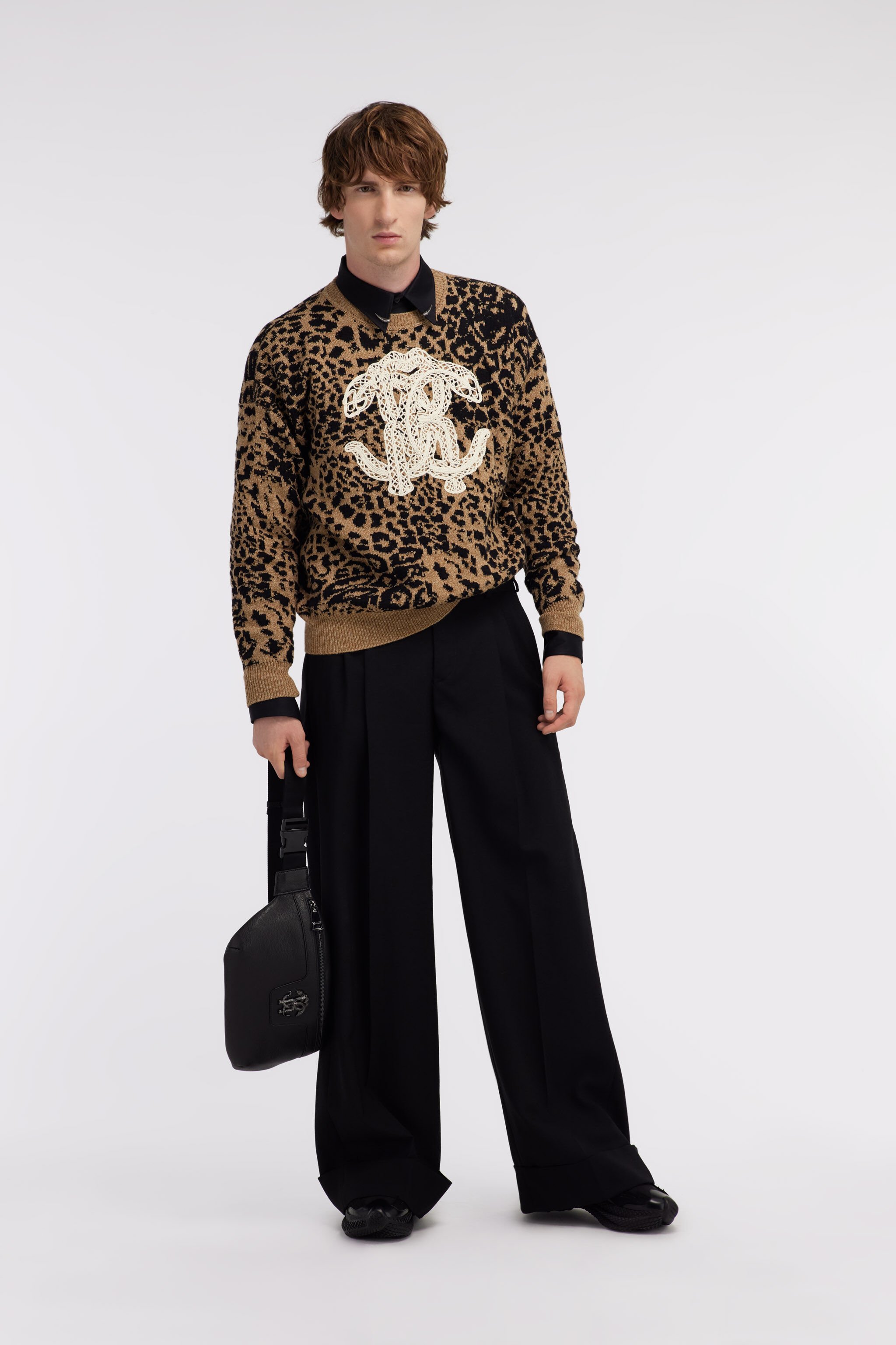 RC Jaguar Skin and Monogram RC print sweater Brown SRM610-MQ033