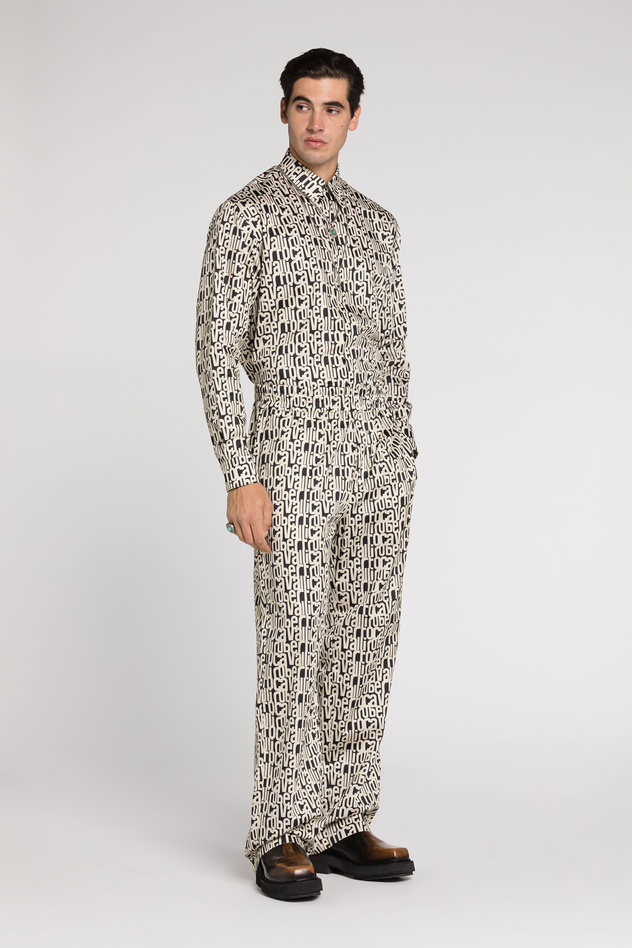 RC Logo-Print Trousers BLACK RRT221-1Z020