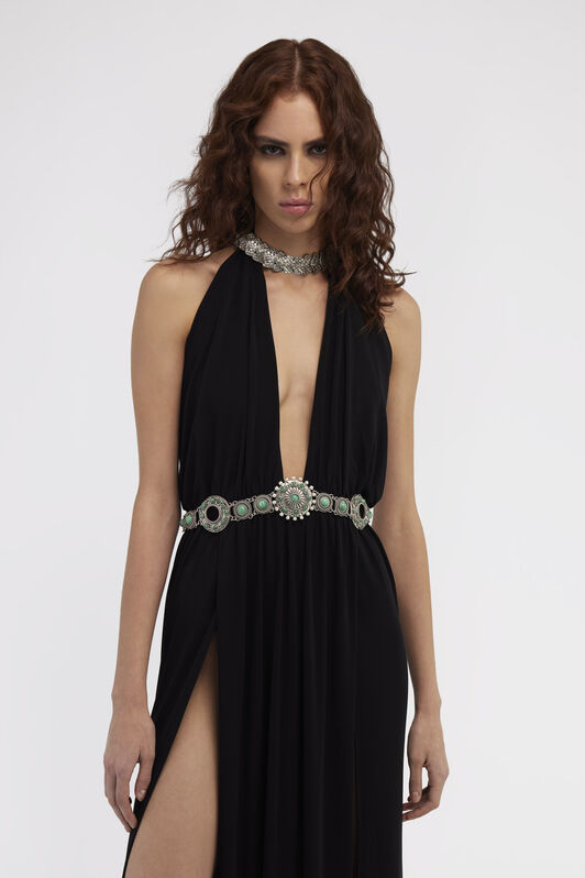 RC Long Black Dress Black RWT124-JJ036