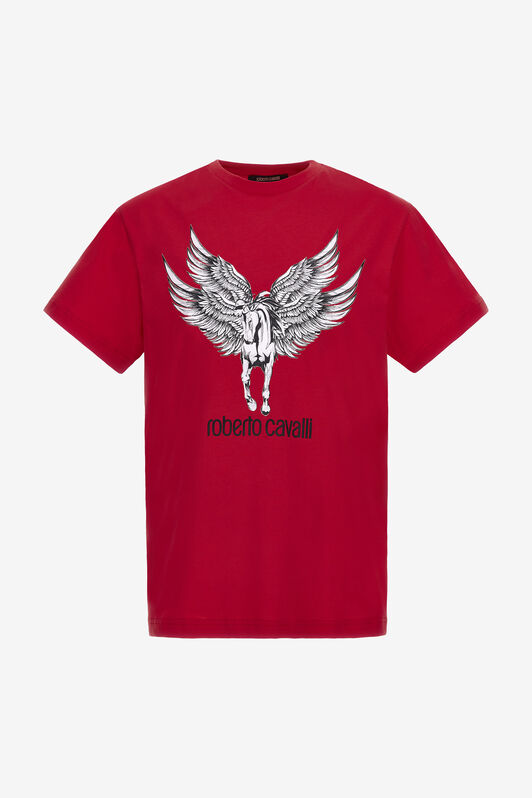 RC T-shirt with Horse logo and print RC T-shirt with Horse logo and print Red NOT60I-JD060