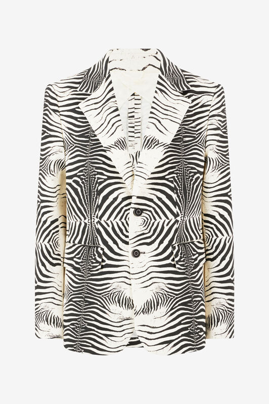 RC Male Cotton and Wool Jacket Black/White URT440-4NN49