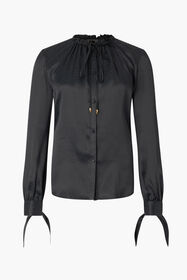 ${brand} Snake-Effect Silk Shirt ${colorDescription} ${masterID}