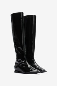 RC Black Patent Leather Boots Black TWS014-PZV00