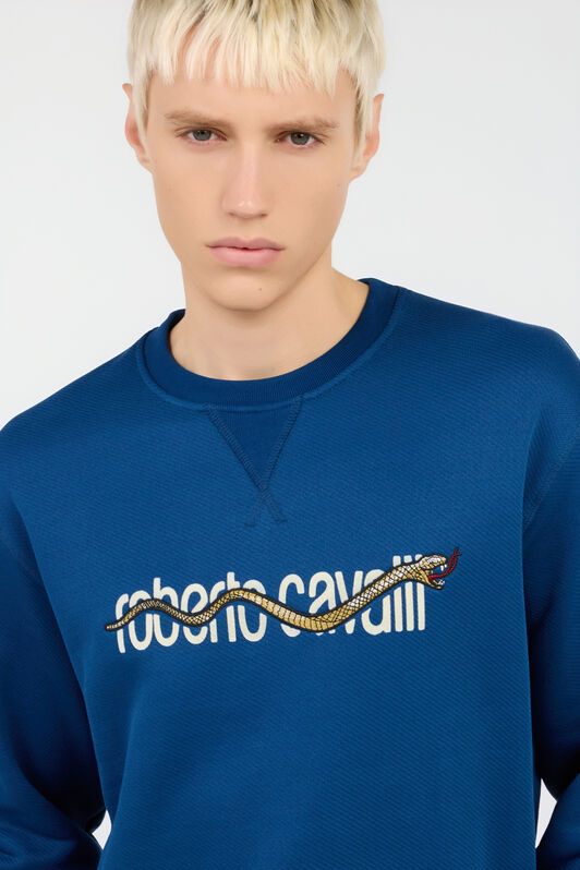 RC Marble Print Sweatshirt BLUE ROT66A-CF059