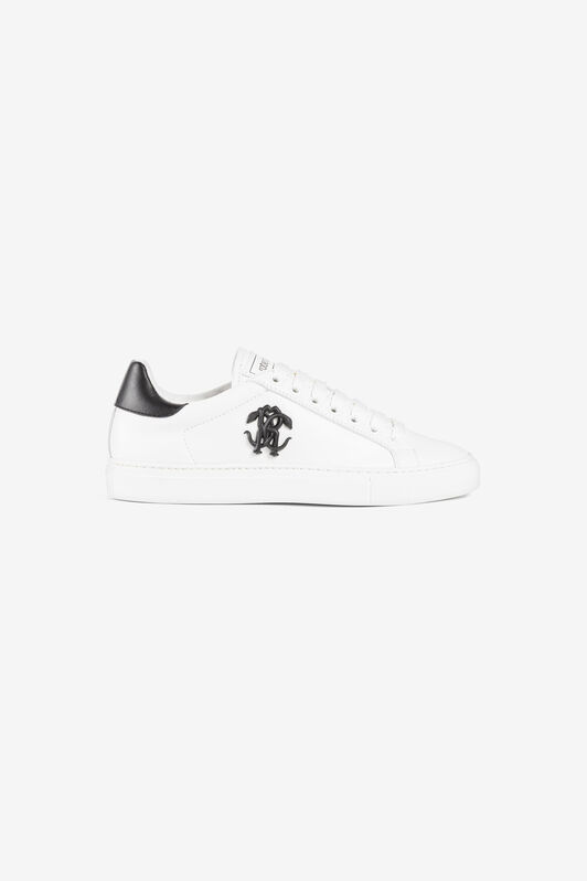 RC Sneakers with Monogram Mirror Snake White/Black RKS038-PZA90