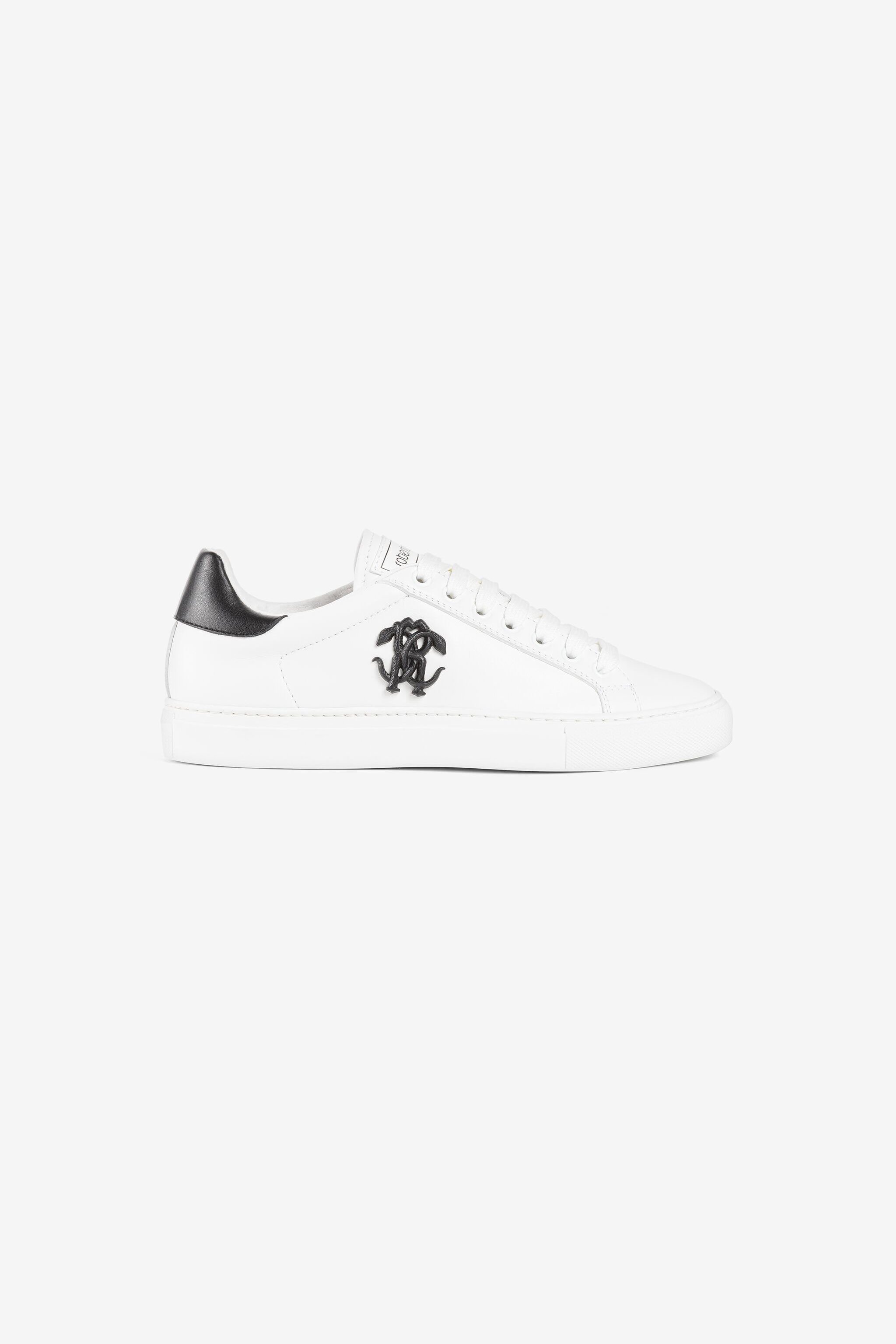 RC Sneakers with Monogram Mirror Snake White/Black RKS038-PZA90