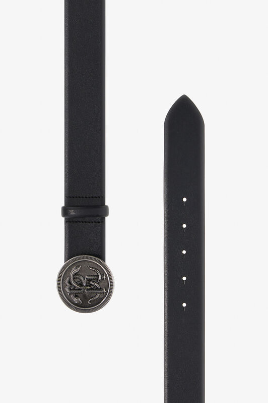 RC Cintura con Monogram Mirror Snake Nero SRC006-PZ172