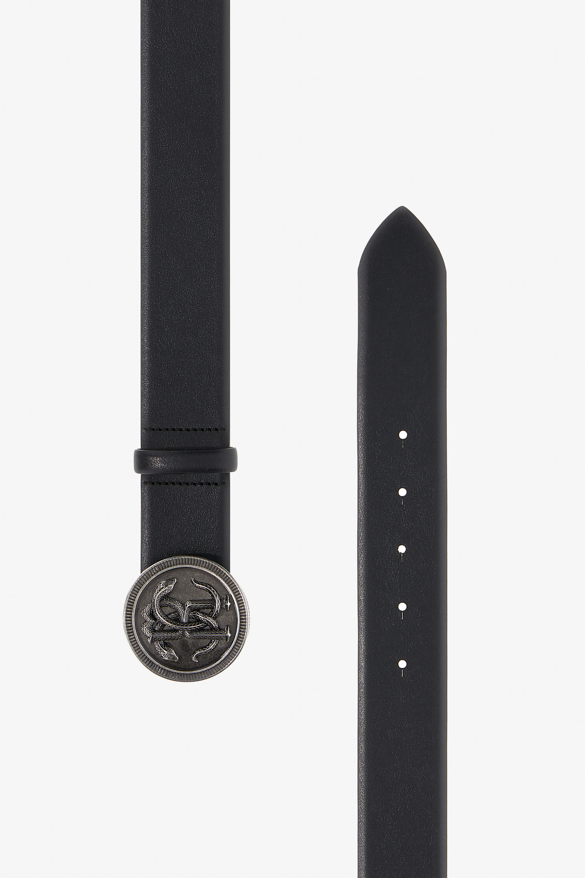 RC Cintura con Monogram Mirror Snake Nero SRC006-PZ172