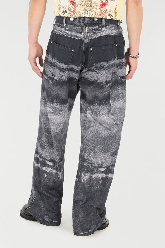 RC Pure Cotton Pants with Used Effect RC Pure Cotton Pants with Used Effect Black VNJ232-4NP69
