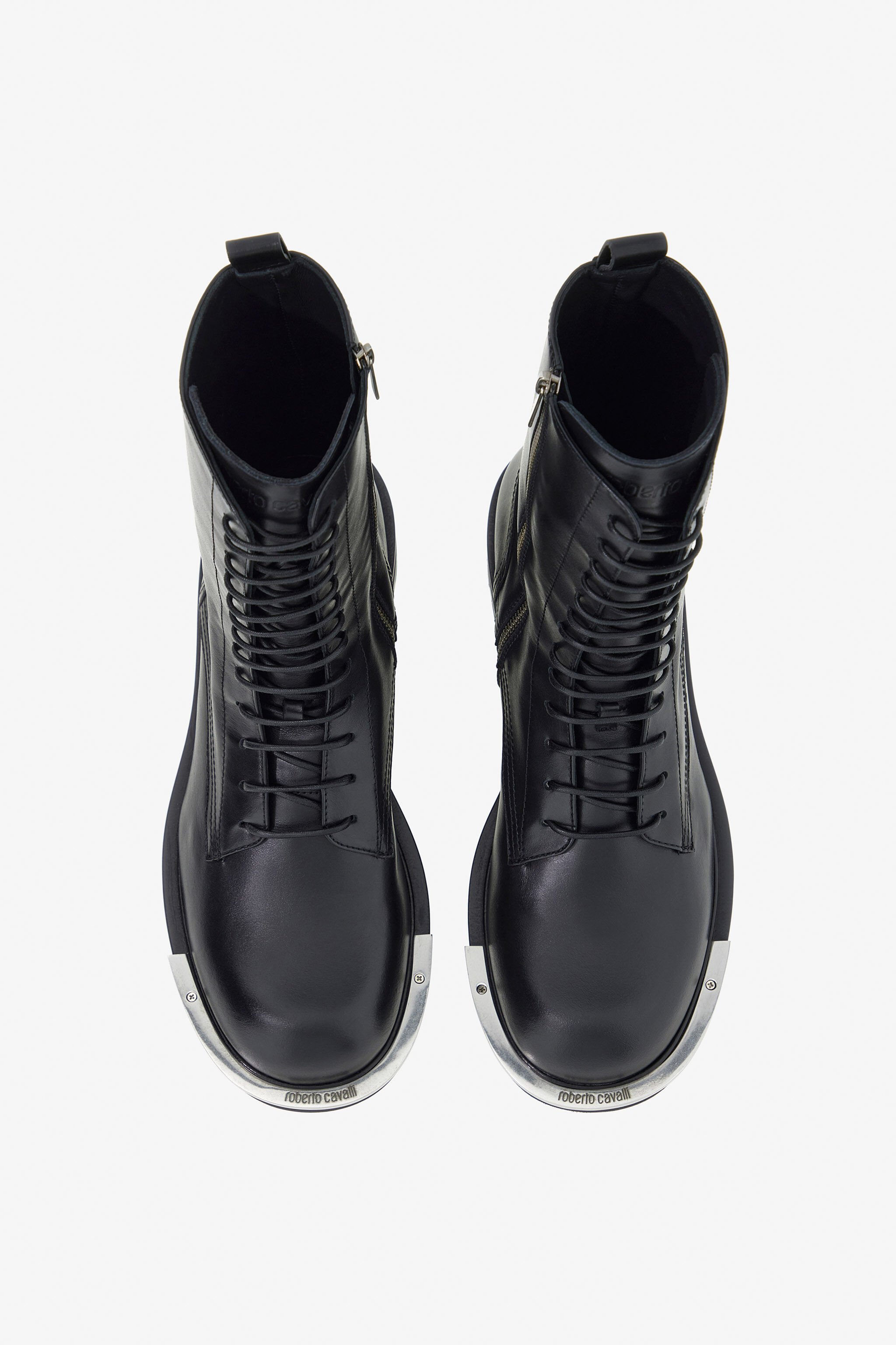 RC Botas De Combate Con Cordones Negras Negro TRS023-PZ03A