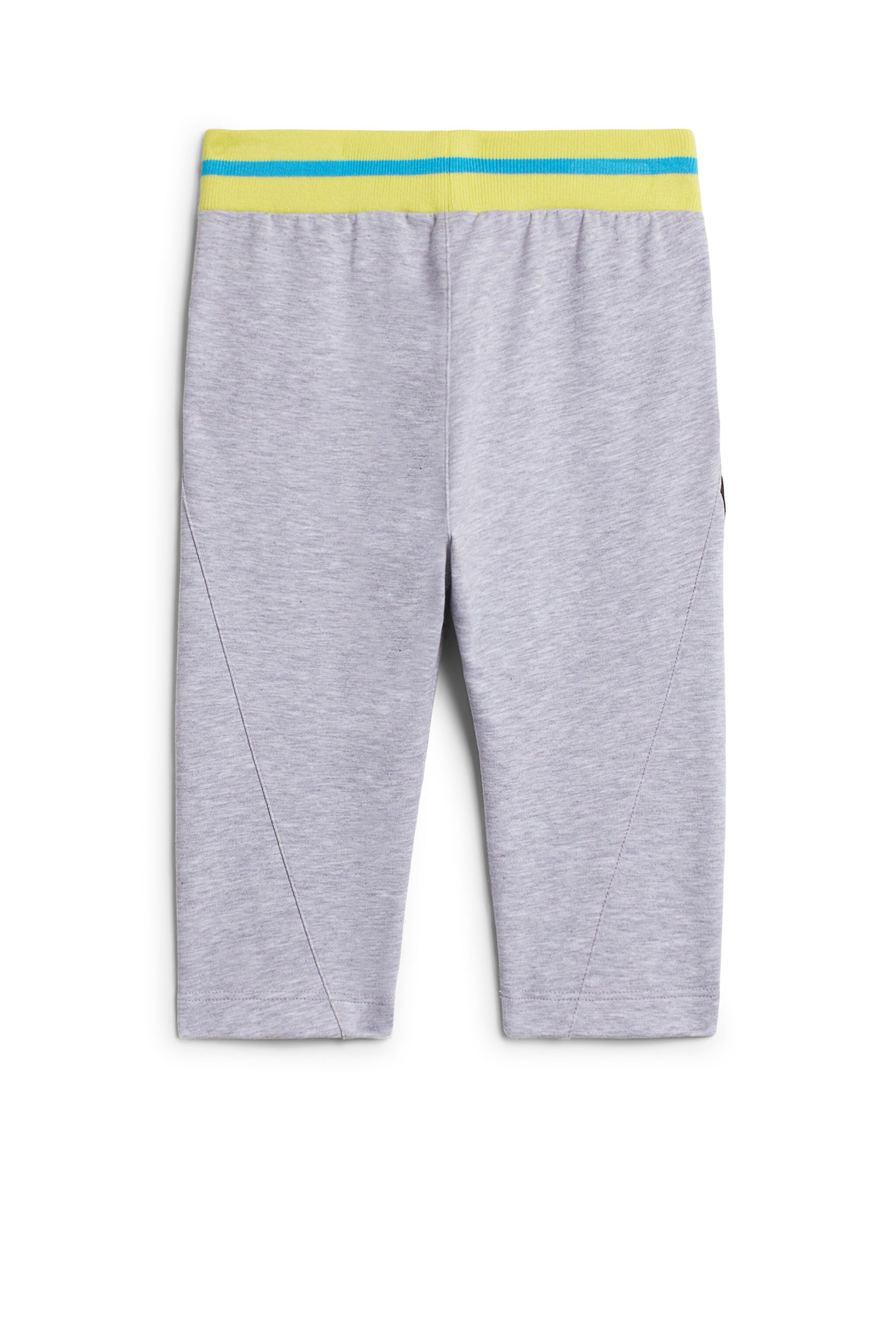 JU Grey melange striped trackpants GREY MELANGE IJT285-CF042