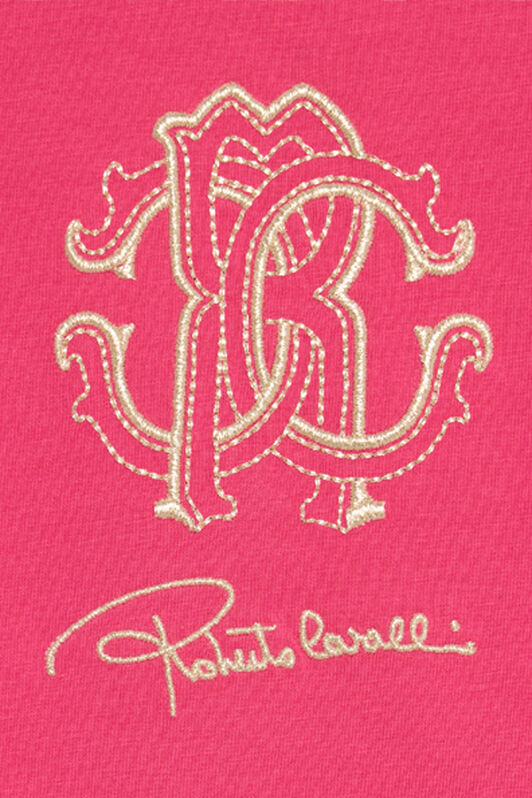 JU T-Shirt Fucsia Bouganville Con Monogram RC FUXIA BOUGANVILLE VJT62H-JD001