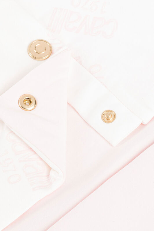 JU Logo-Print Baby Nest Pink OJT831-RN001