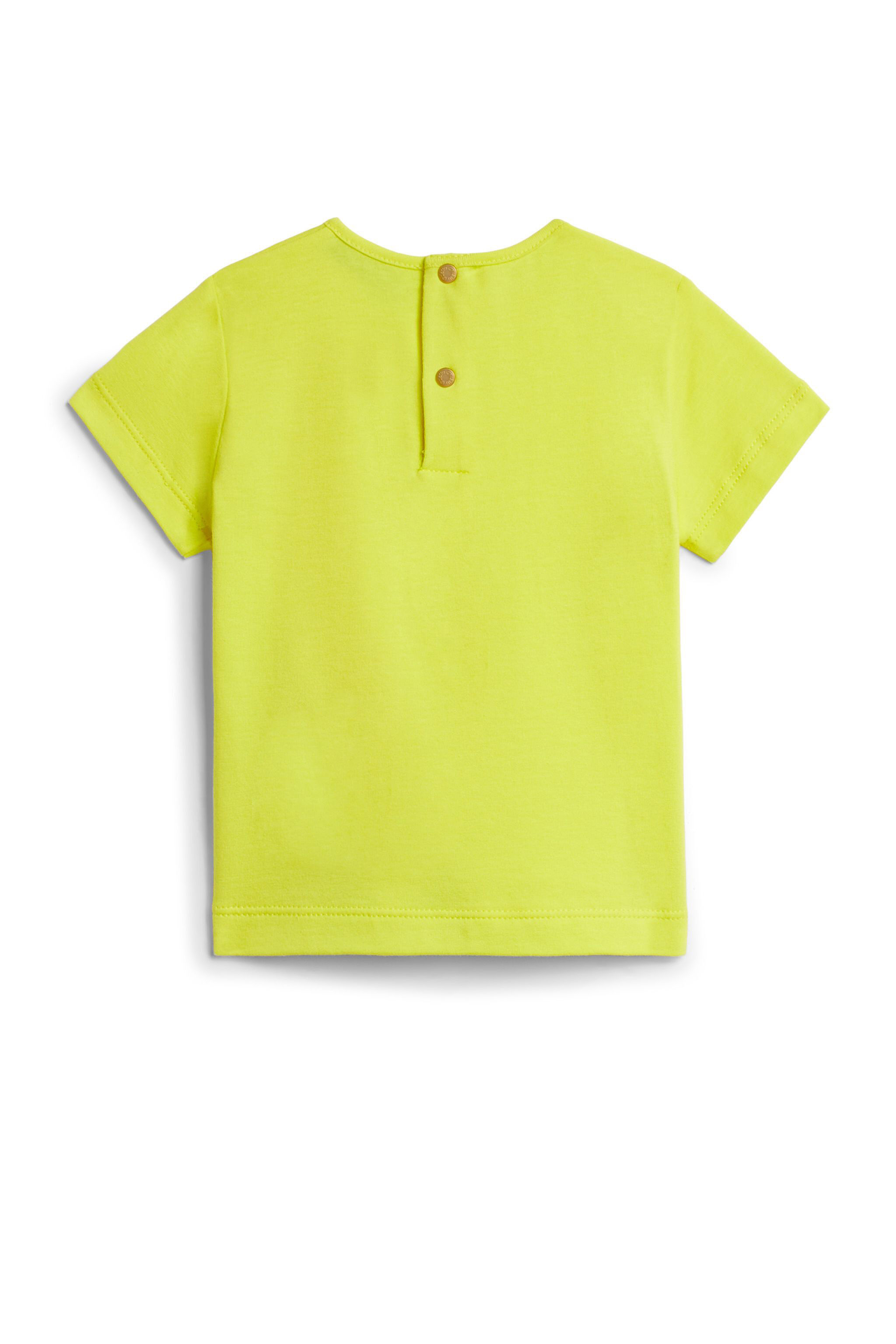 JU Yellow logo print T-shirt BLAZING YELLOW IJT635-JV025