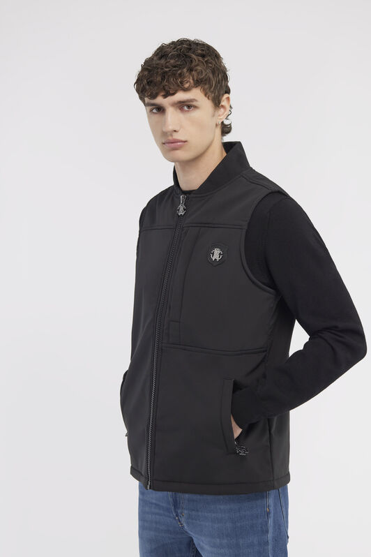 RC Gilet imbottito con logo Nero NOT40H-SB001