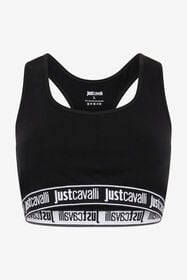 JC Reggiseno Nero Con Fascia Logo BLACK UFU006-UF203