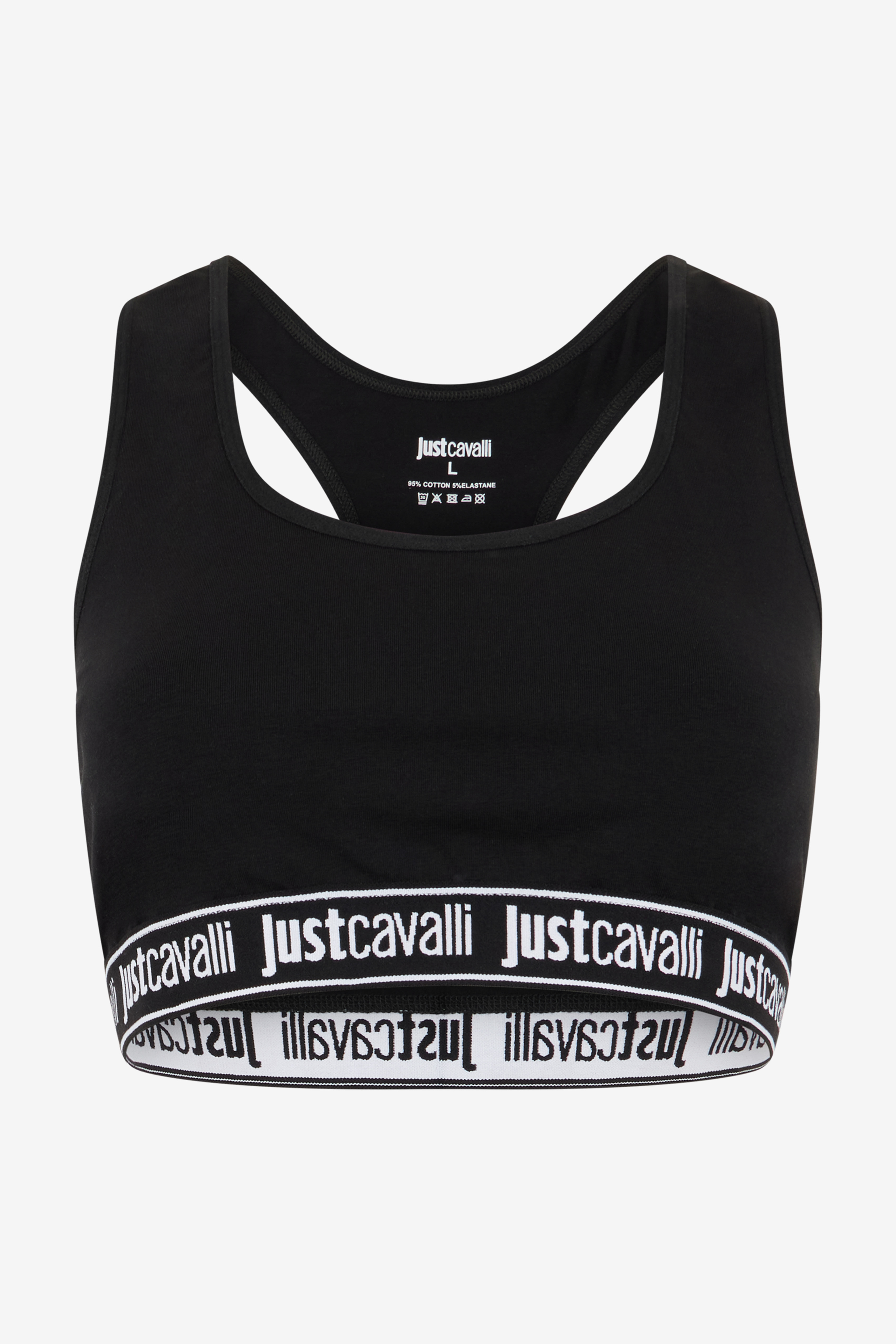 JC Black Bra With Logo Band BLACK UFU006-UF203