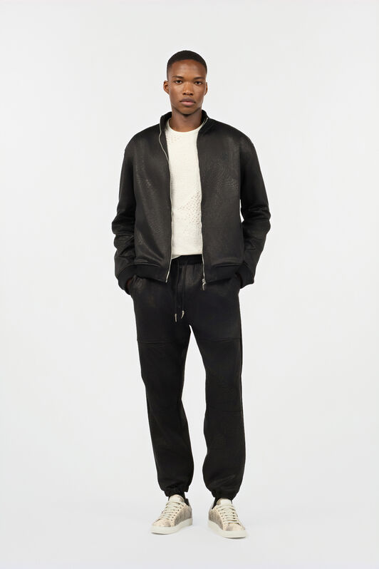 RC Full-Zip Sweatshirt With Python Print Black URT66G-2ON53