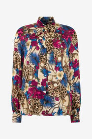 JC Camicia Stampa Flower Leo 700 BEIGE + 343 CILI VFT235-VF382