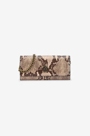 ${brand} Snake Print Wallet On Chain with Mirror Snake Monogram ${colorDescription} ${masterID}
