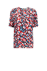 ${brand} Tiger and Jaguar-Print Silk T-Shirt ${colorDescription} ${masterID}