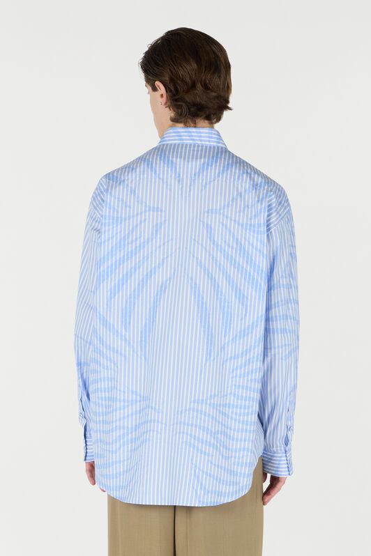 RC Striped Shirt With Zebra Pattern Light blue URT720-CH104