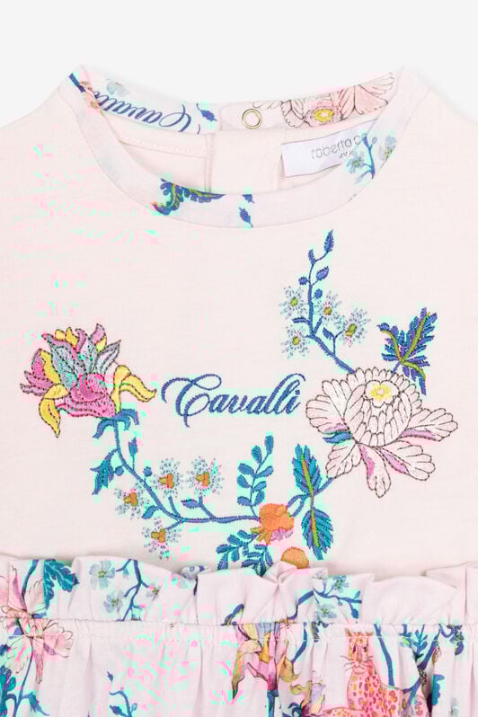 JU Floral-Embroidered Cotton Dress JU Floral-Embroidered Cotton Dress Pink RJT104-JD001