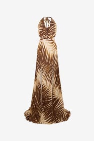 JC Natural Barb Print Maxi Dress SABBIA WFT306-WF704