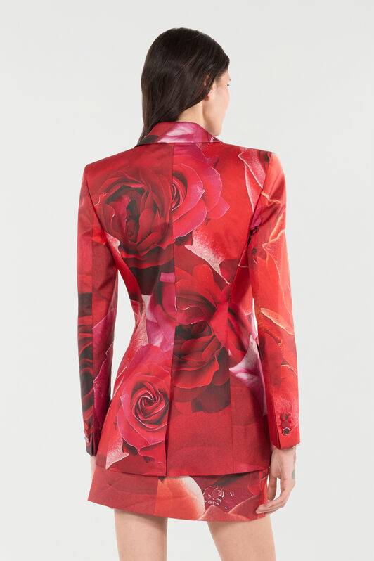 RC Rose-Print Blazer ROSSO UKT405-4QN48
