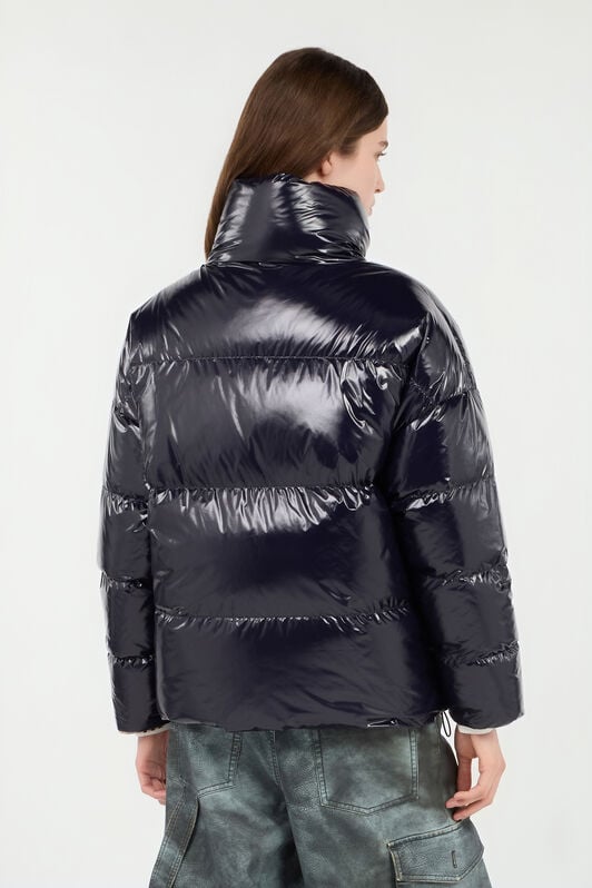 RC Reversible Marble Print Down Jacket RC Reversible Marble Print Down Jacket BLUE ROT80B-FY035