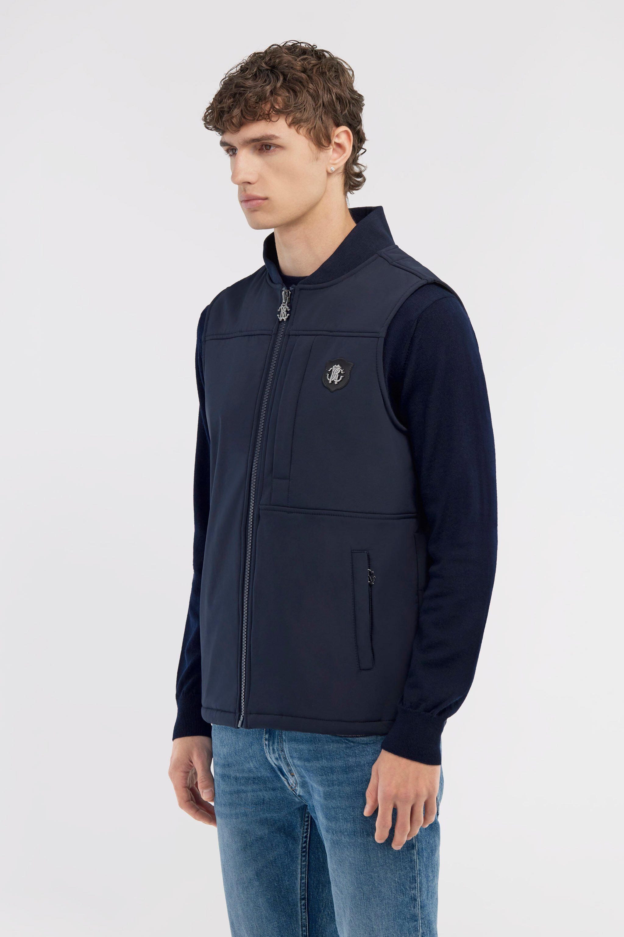 RC Gilet imbottito con logo Blu scuro NOT40H-SB001