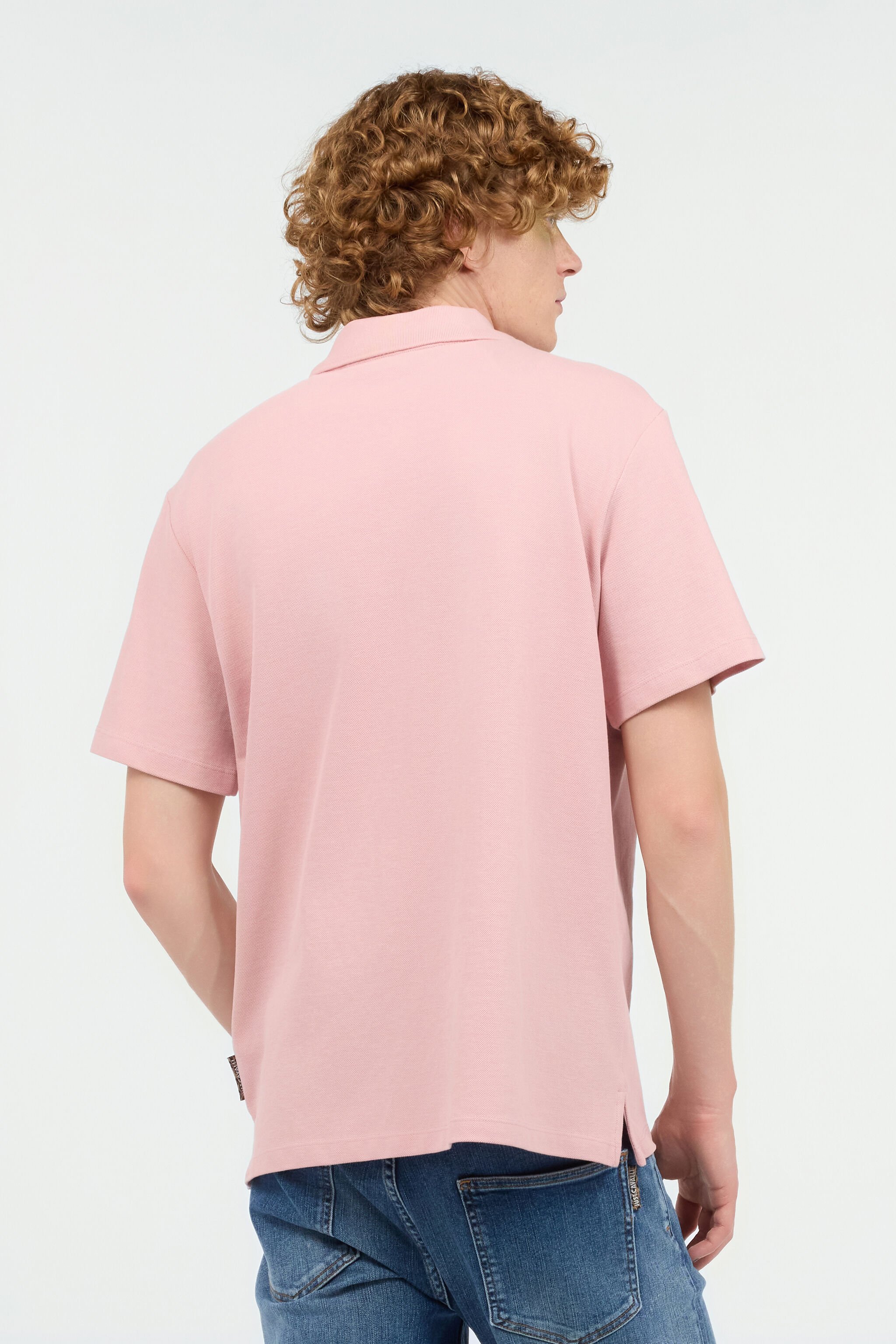 JC Polo Con Monograma JC Bordado Rosa UFT020-UF040