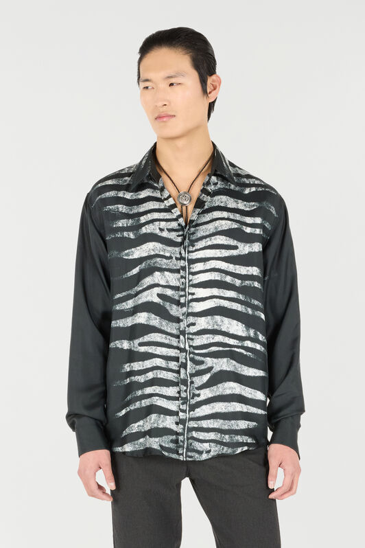 RC Zebra-Print Shirt Black/White URT714-4QN50