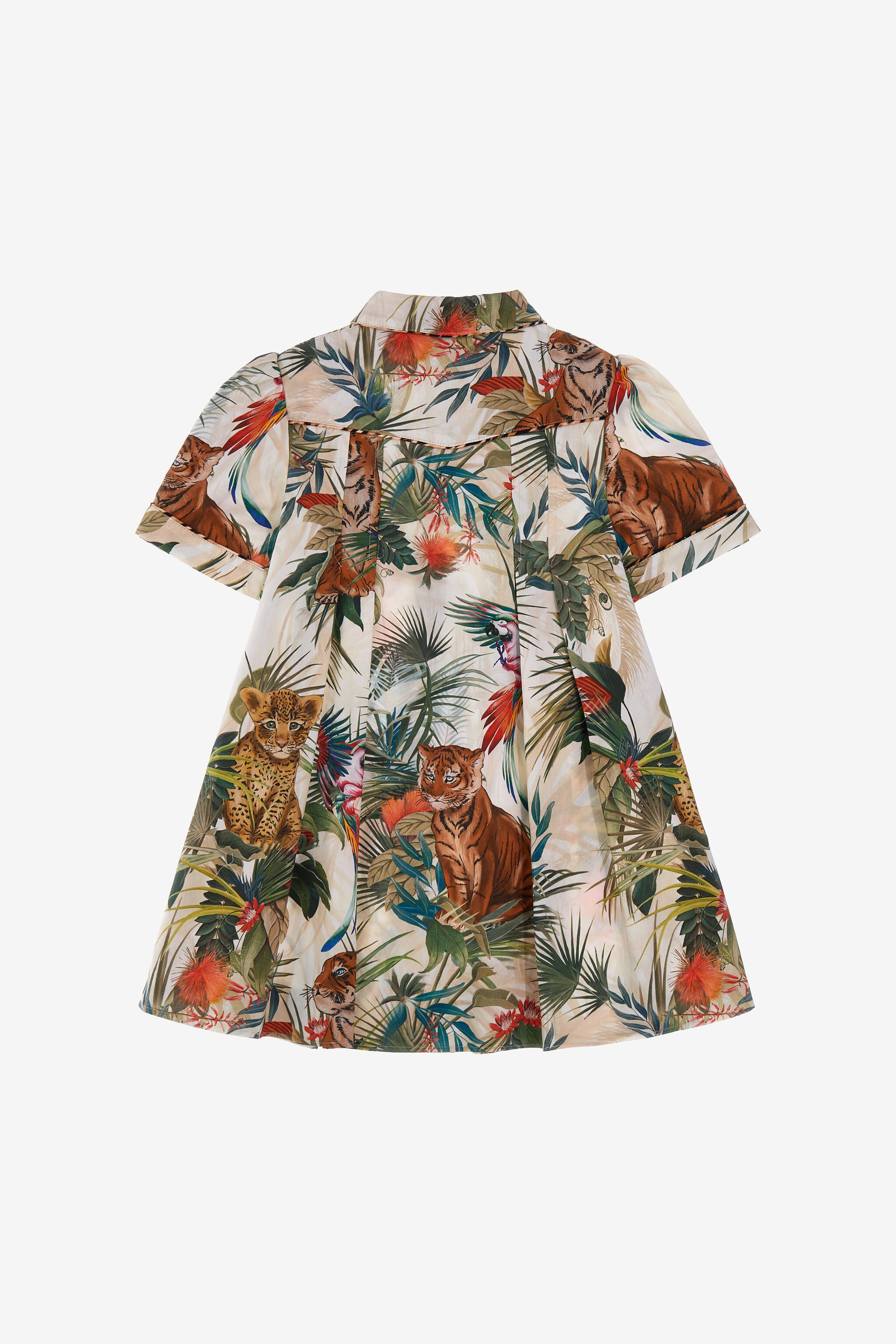 JU Jungle print dress Grün SJT142-7MI96