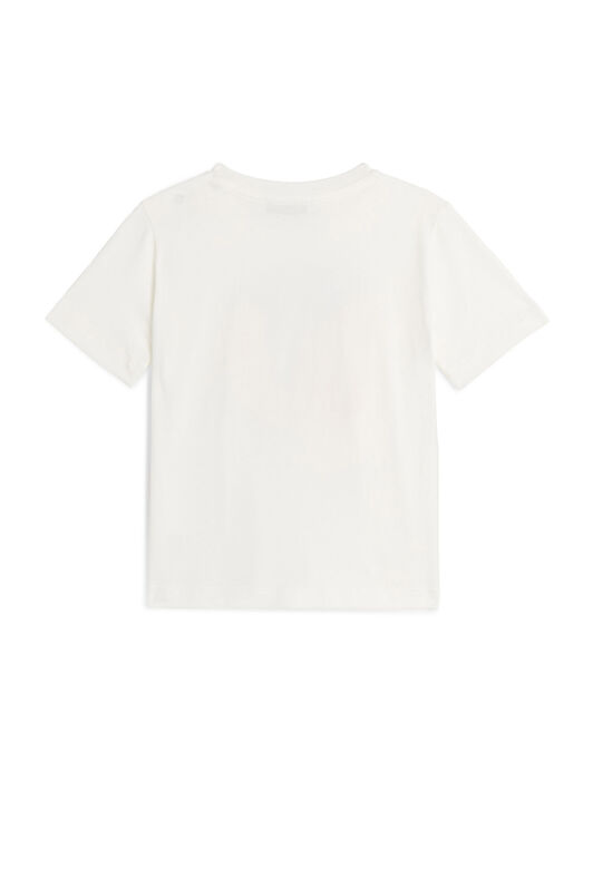 JU Logo-print crew-neck T-shirt MILKY WHITE LJT61F-JV025