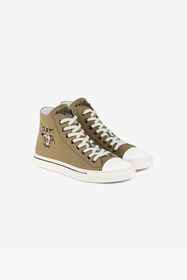 ${brand} Hi-Top-Sneakers mit Jaguar und Logostickerei ${colorDescription} ${masterID}