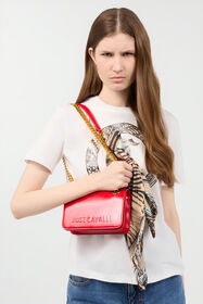 ${brand} Bag With Chain Handles And Scarf ${colorDescription} ${masterID}