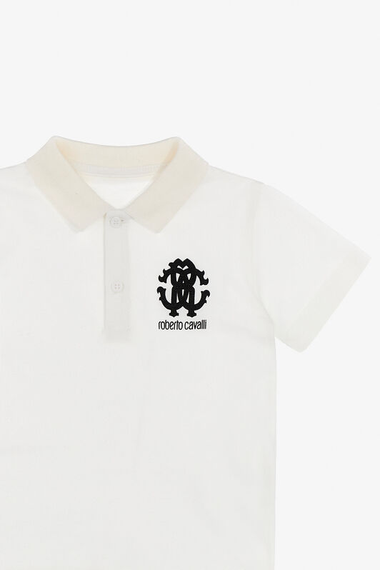 JU RC Logo Polo White SJT654-KB002