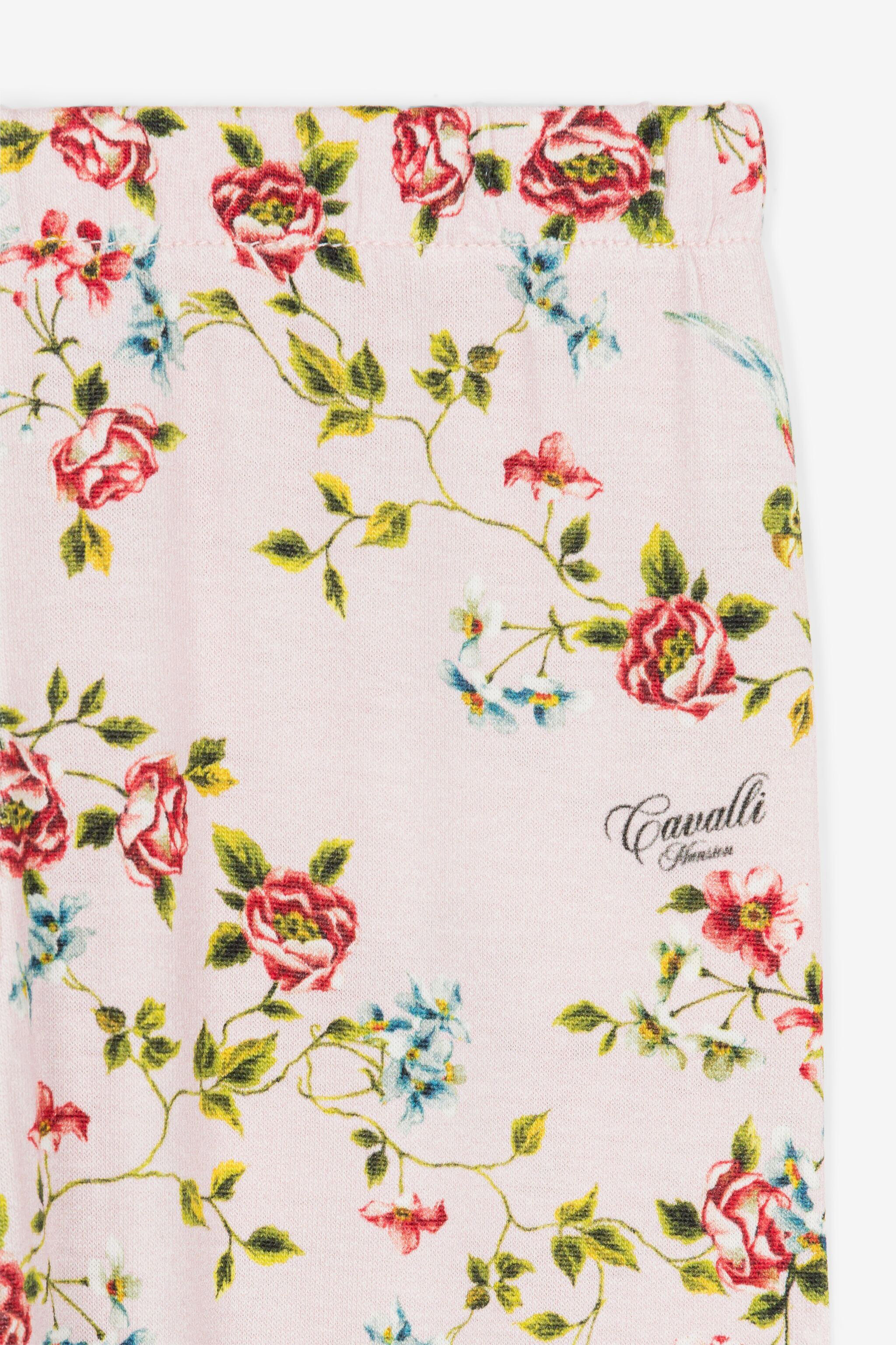 JU Leggings con stampa floreale Rosa OJT213-ISA2J