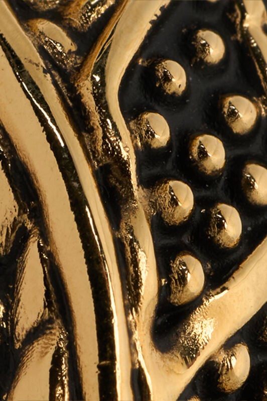 RC Anello Cocktail Oro Anticato E Nero Con Rombo OLD GOLD/BLACK WWG016-AM061