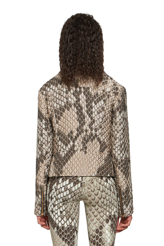 RC Macro python print cloquet jacket TAUPE IQT800-FY020