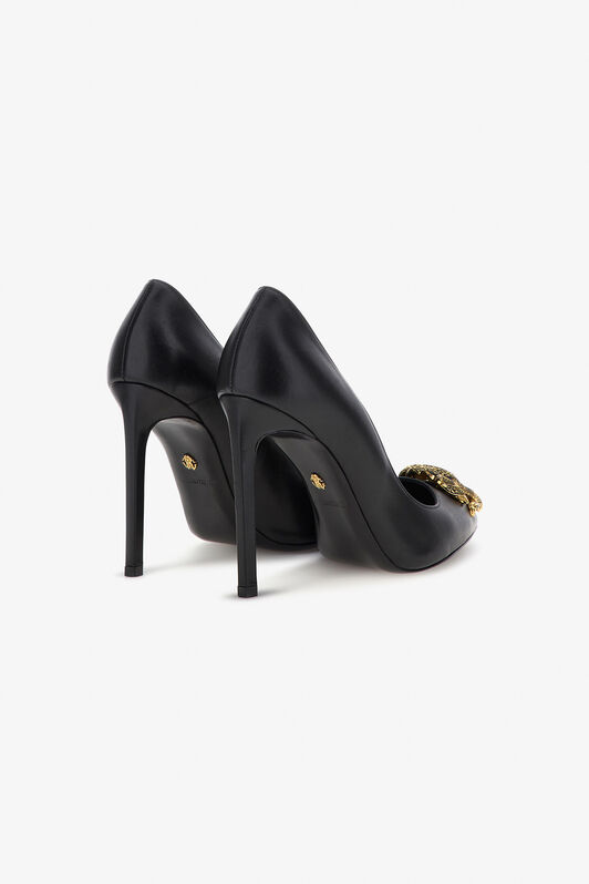 RC Décolleté with Monogram Mirror Snake Black RKS012-PZV10