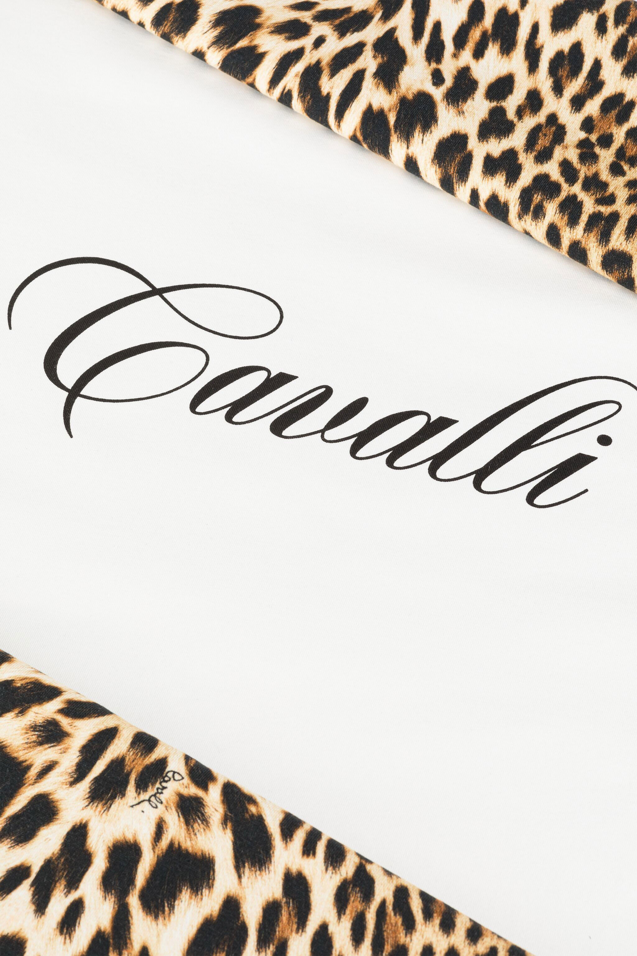 JU Logo And Leopard-Print Baby Blanket NATURALE OJT806-ISA2J