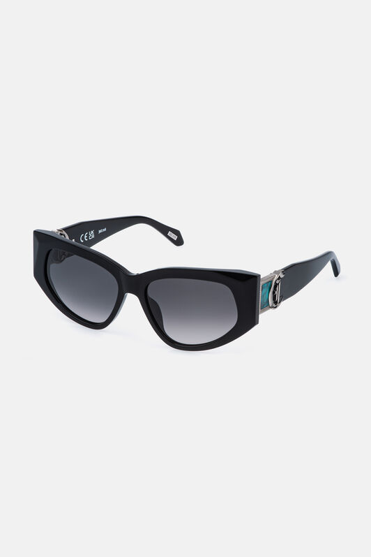 JC Sunglasses with  bold cat-eye frame JC Sunglasses with  bold cat-eye frame SHINY BLACK VALD17-ID257
