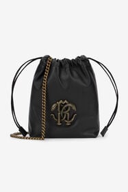 RC Borsa Cross Body Nera con RC Monogram BLACK QOB00C-PZO31